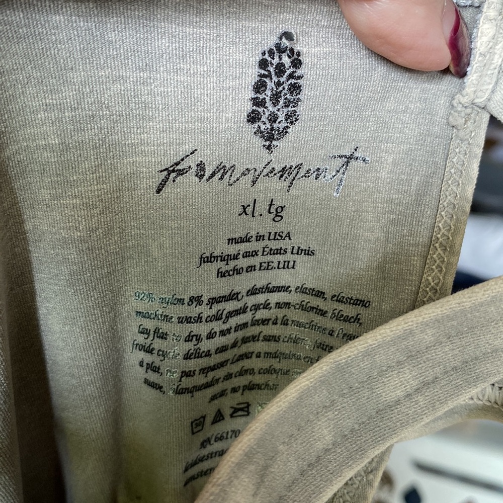 NWOT Free People Good Karma Onesie XL - Picture 5 of 8